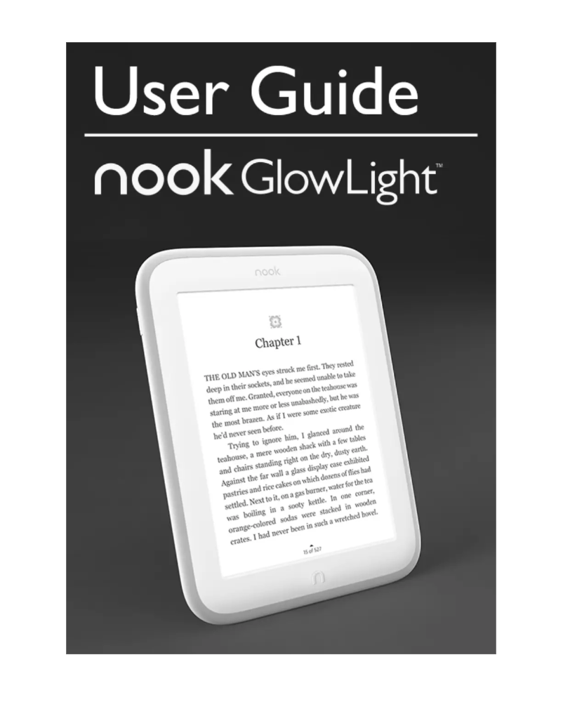 Image de la première page du manuel de l'appareil NOOK Simple Touch GlowLight