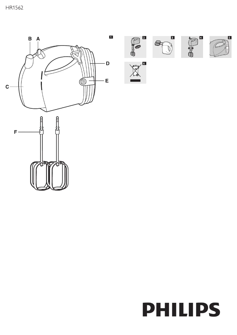 Page n°1 - Mode d'emploi Philips HR1562