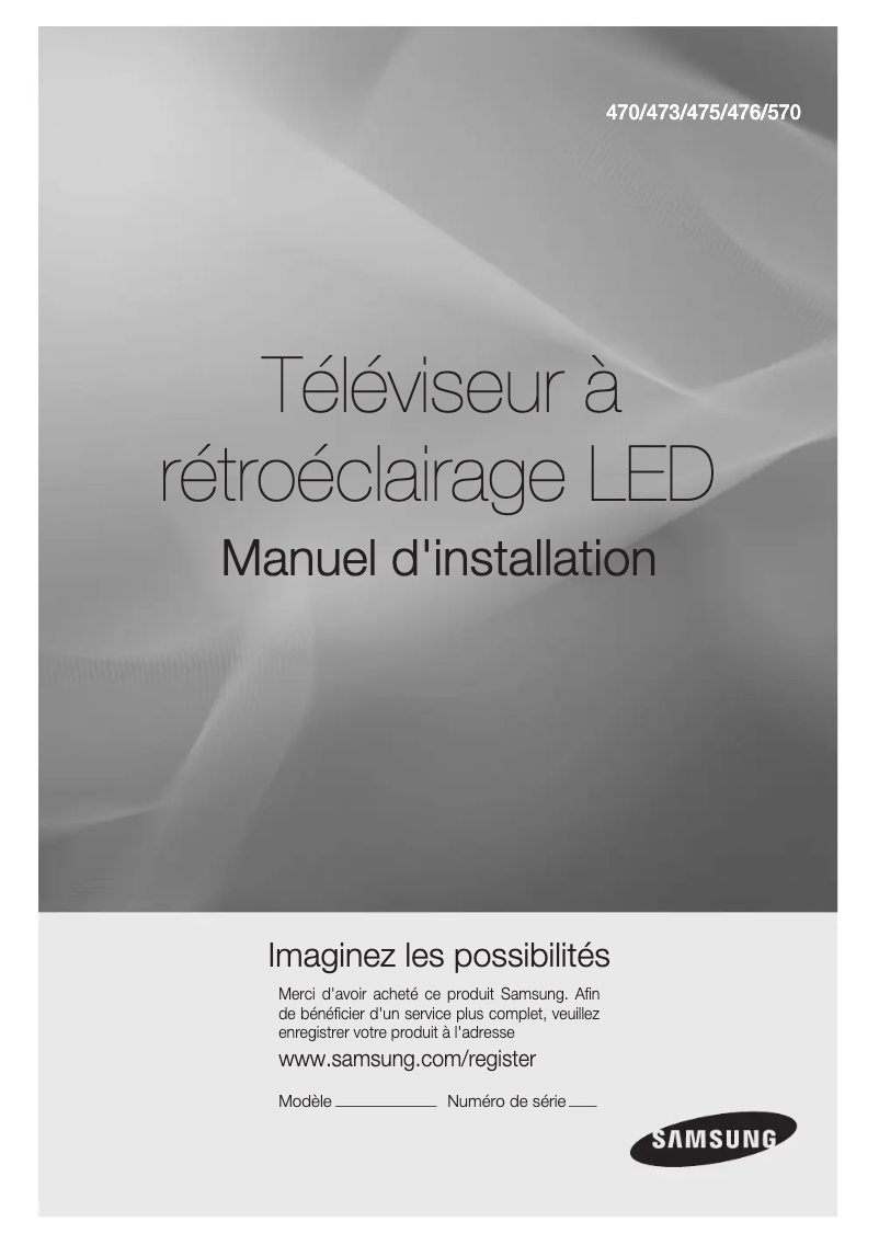 Image de la première page du manuel de l'appareil HG32EA475RW