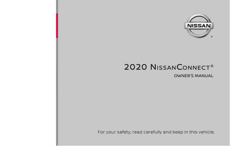Page 1 de la notice Manuel utilisateur Nissan Sentra (2020)