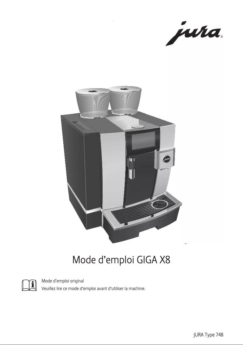 Image de la première page du manuel de l'appareil Giga X8
