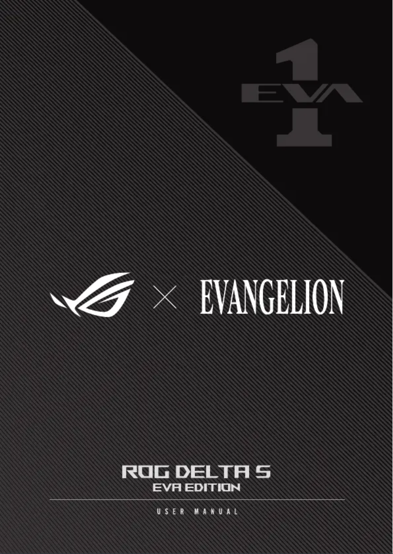 Image de la première page du manuel de l'appareil ROG Delta S EVA Edition