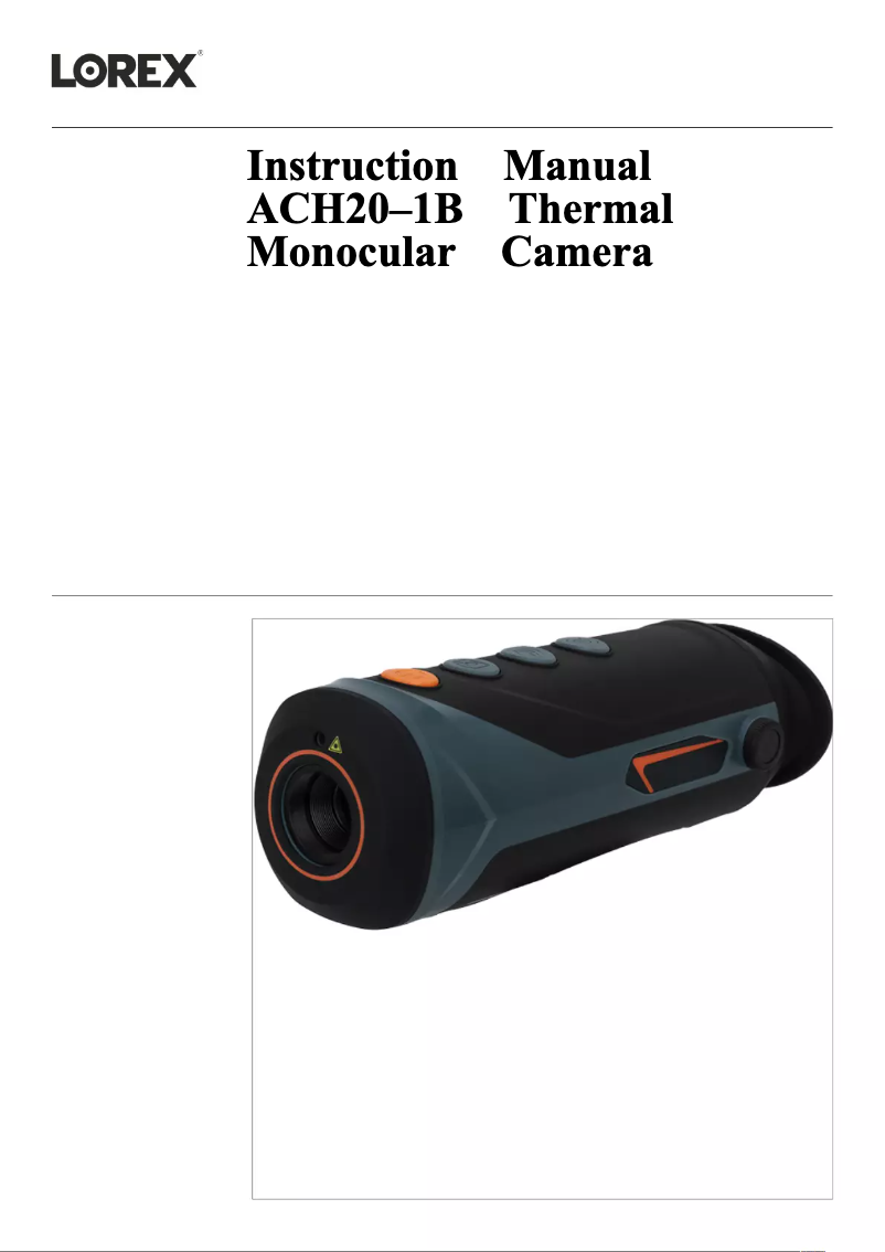 Página 1 del manual Manual de usuario Lorex ACH20-TPC-M20