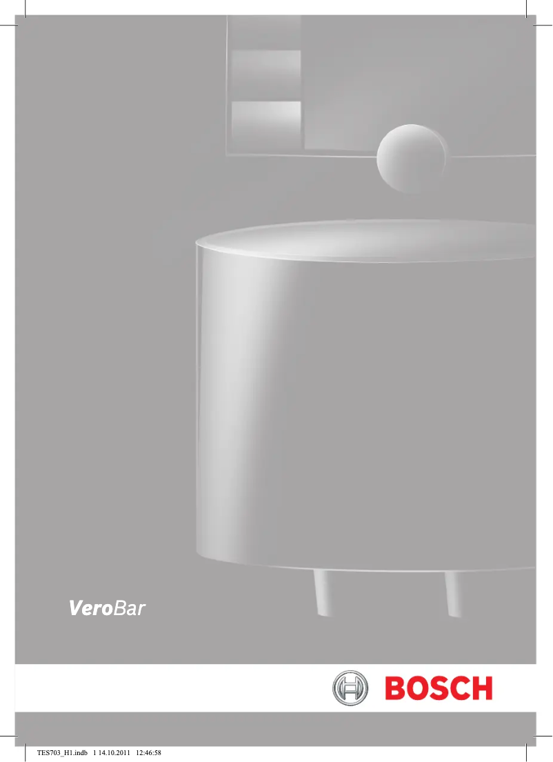 Page 1 de la notice Manuel utilisateur Bosch VeroBar 300 TES70353DE