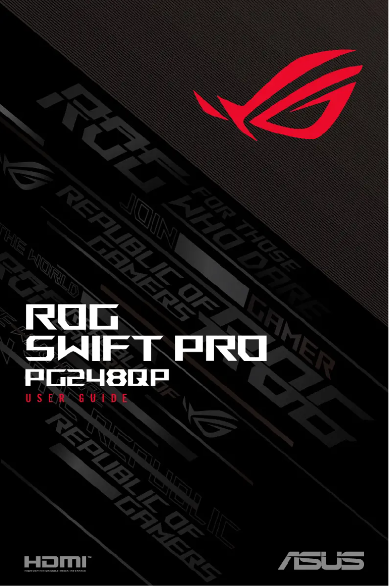 Page n°1 - Manuel utilisateur Asus ROG Swift Pro PG248QP