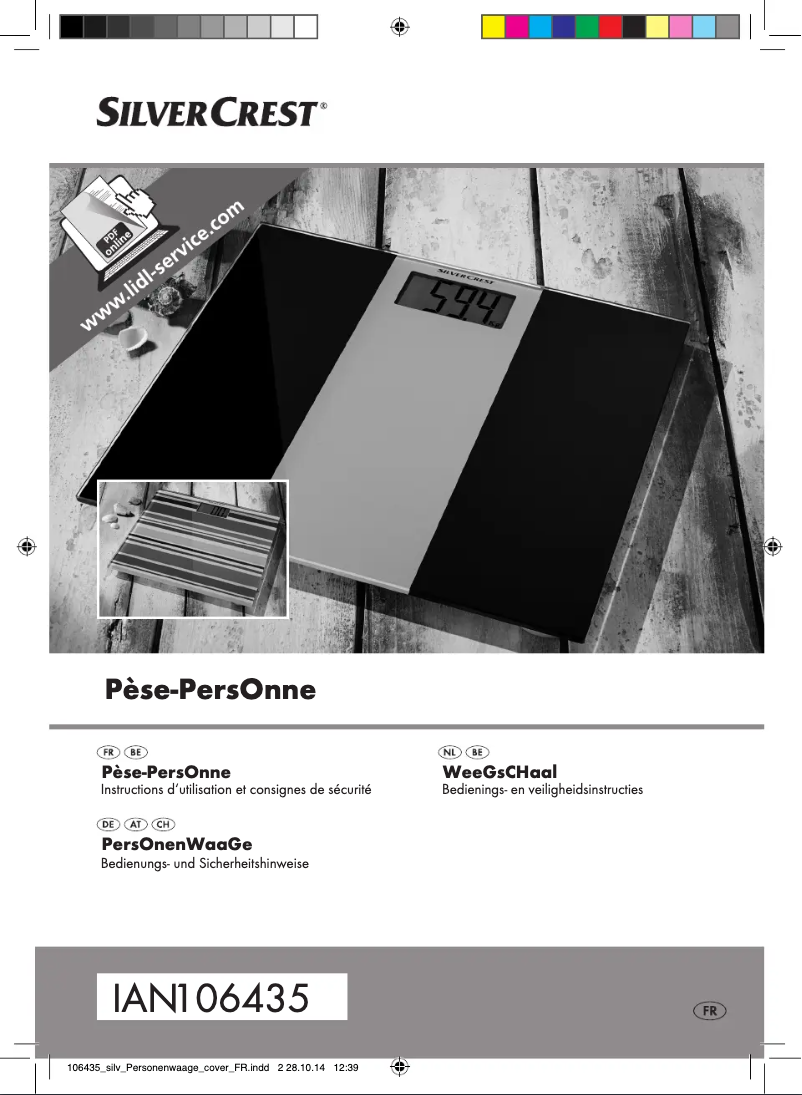 Image de la première page du manuel de l'appareil IAN 106435