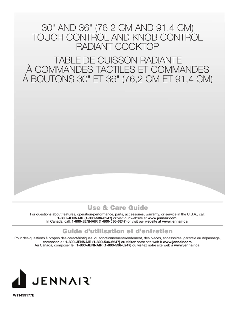 Page 1 de la notice Manuel utilisateur Jenn-Air JED3536GB