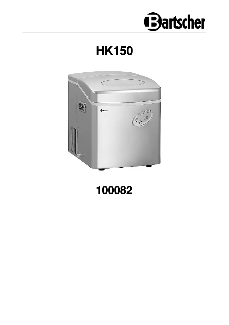 Image de la première page du manuel de l'appareil HK150