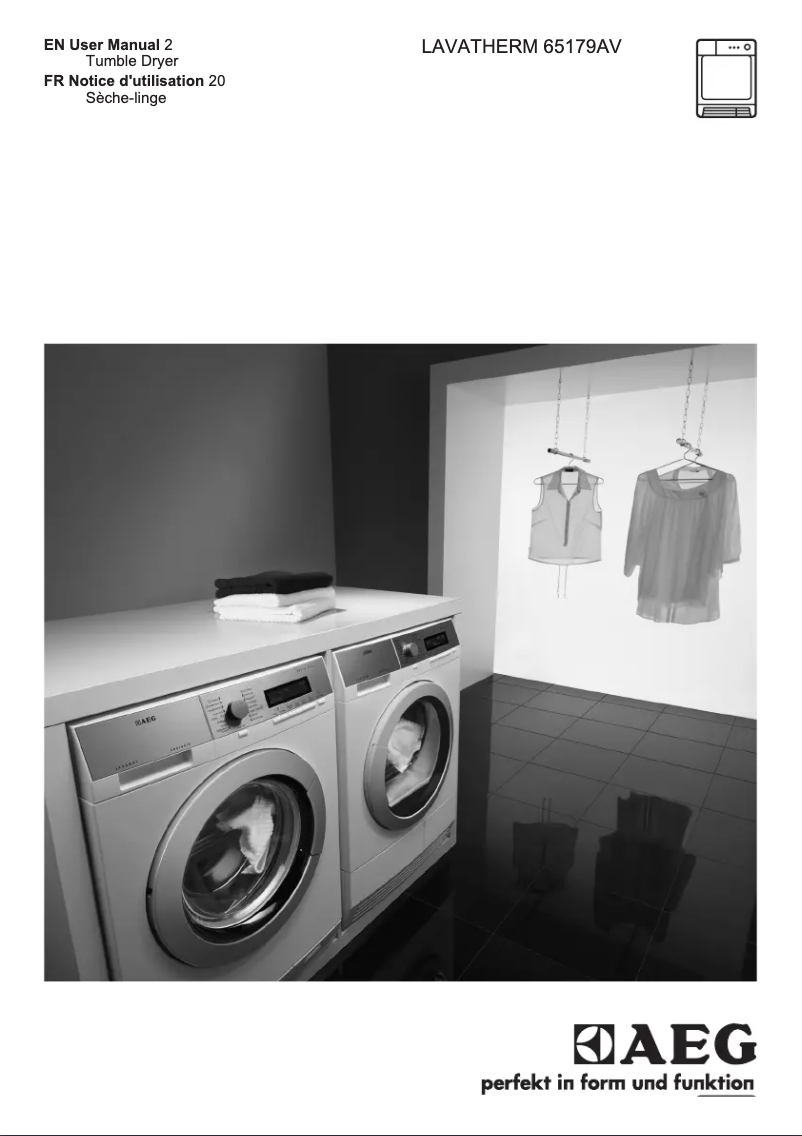 Page n°1 - Manuel utilisateur AEG-Electrolux Lavatherm T65179AV