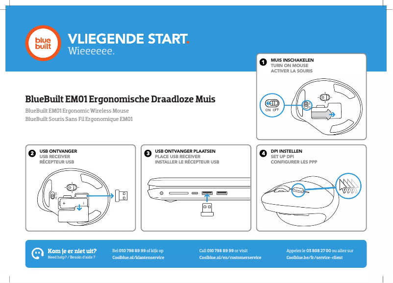 Page n°1 - Manuel utilisateur BlueBuilt EM01