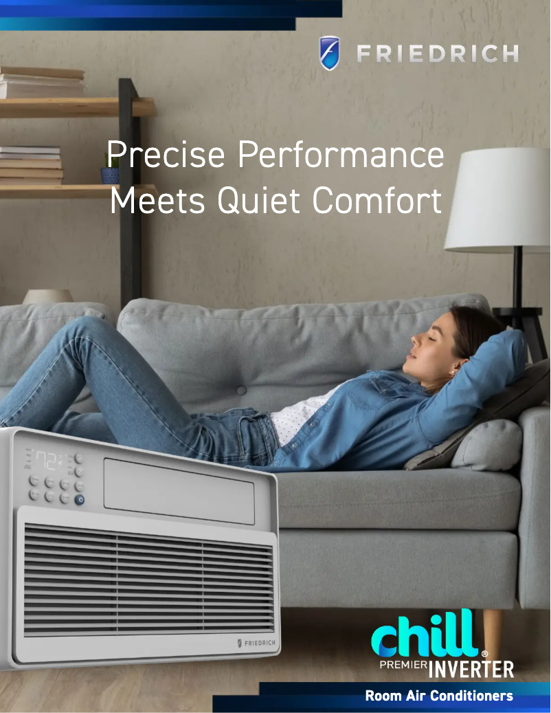 Página 1 del manual Folleto Friedrich Chill Premier Inverter CCV08A10A