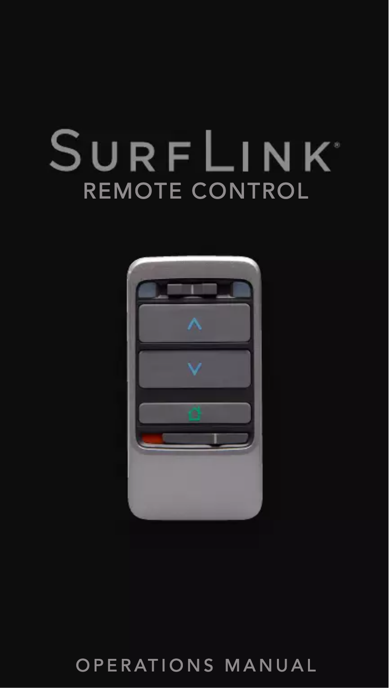 Image de la première page du manuel de l'appareil SurfLink Basic Remote