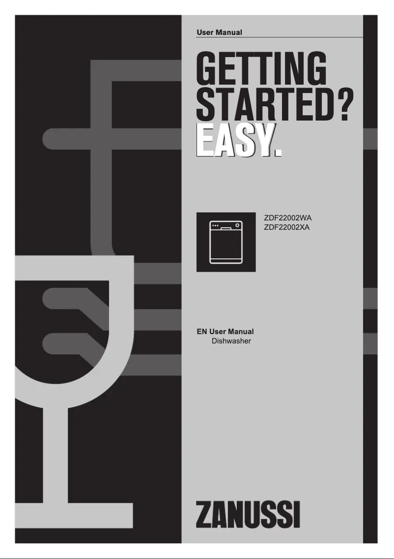 Image de la première page du manuel de l'appareil ZDF22002WA