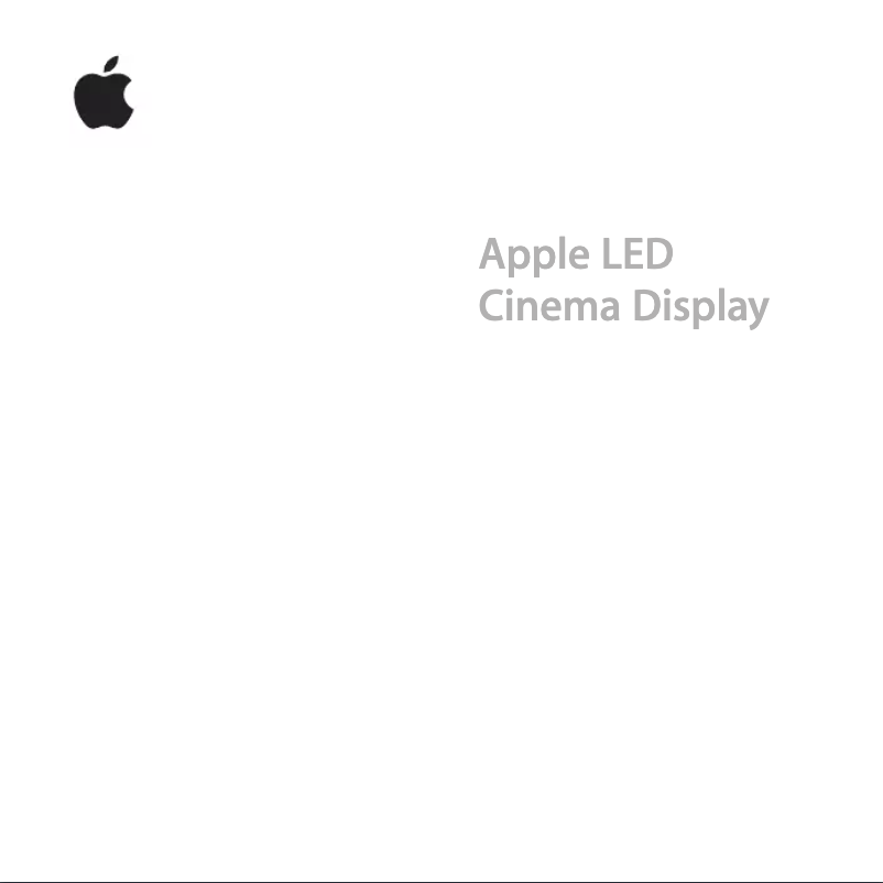 Page 1 de la notice Manuel utilisateur Apple LED Cinema Display 27"