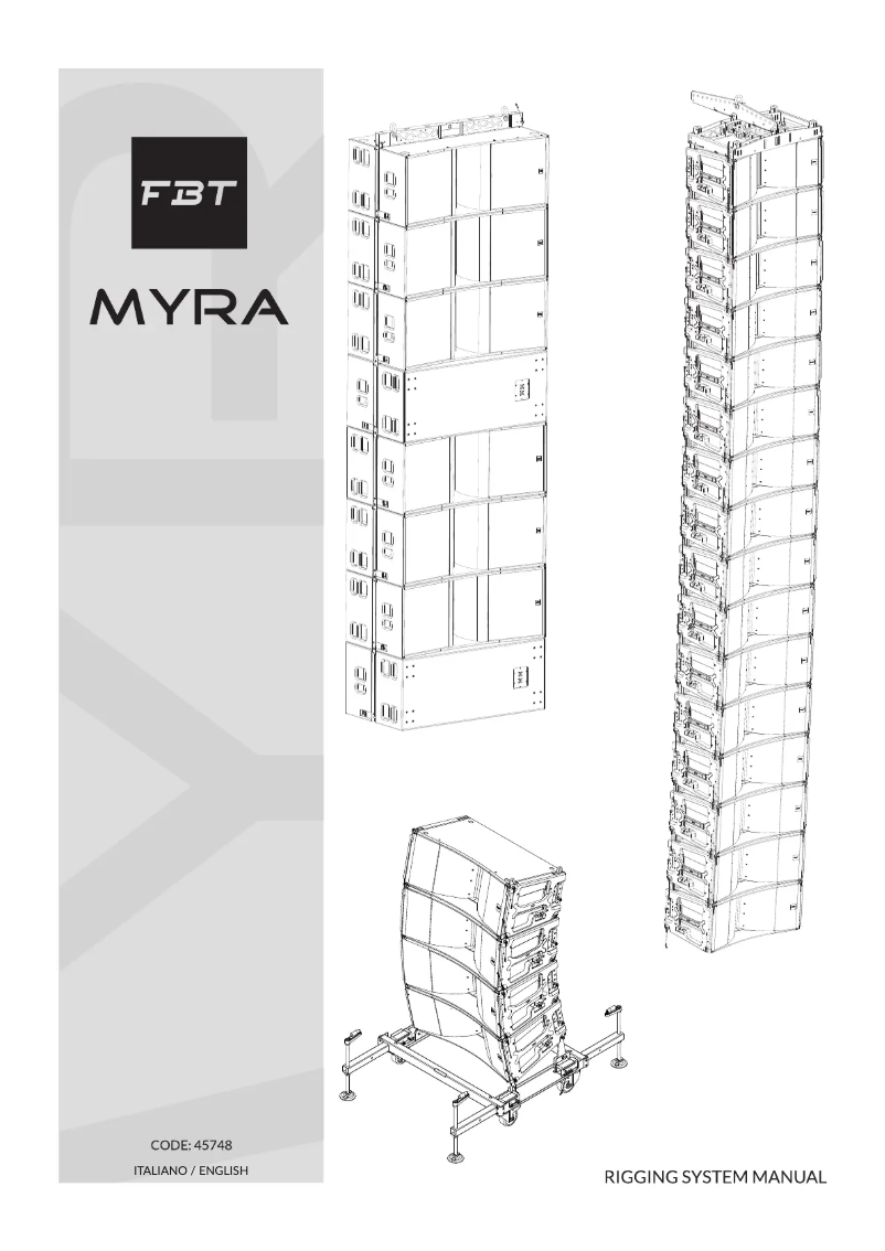 Page n°1 - Manuel utilisateur FBT MYRA 214L