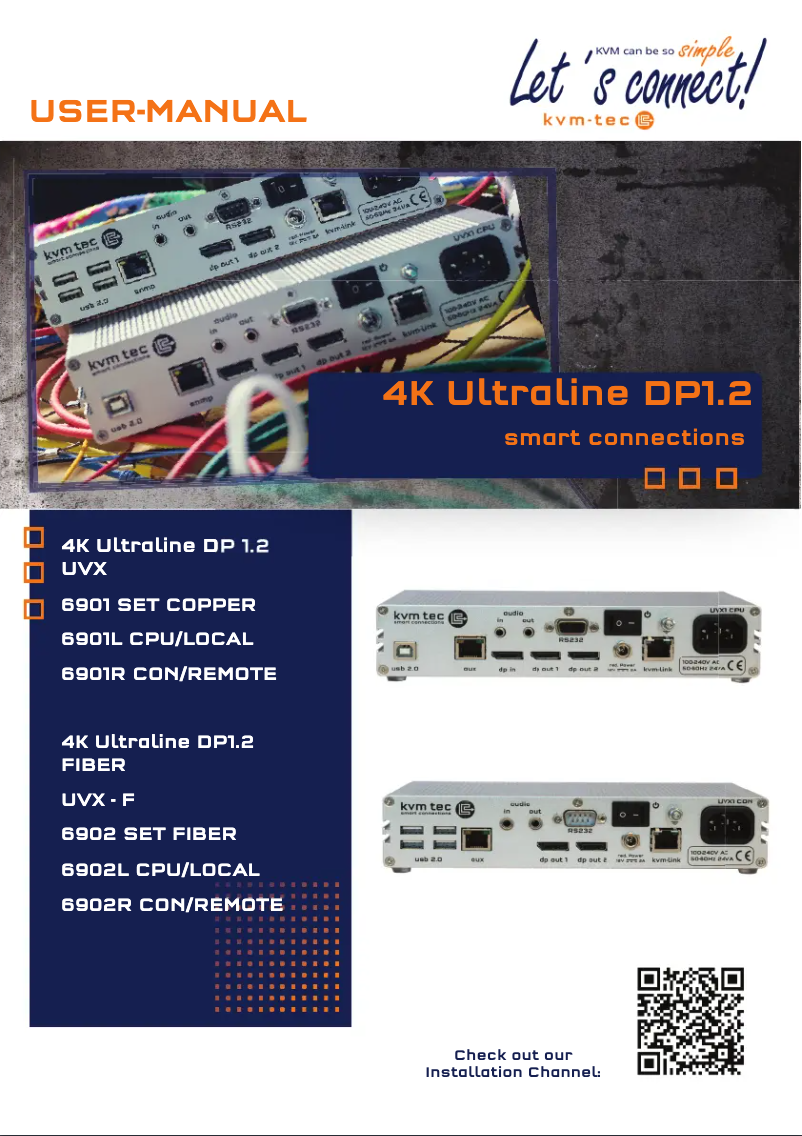 Image de la première page du manuel de l'appareil Ultraline UVX1-L