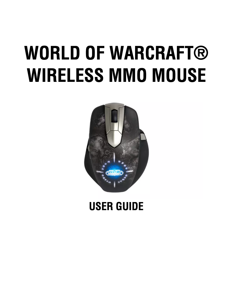 Imagen de la primera página del manual del dispositivo World of Warcraft Wireless
