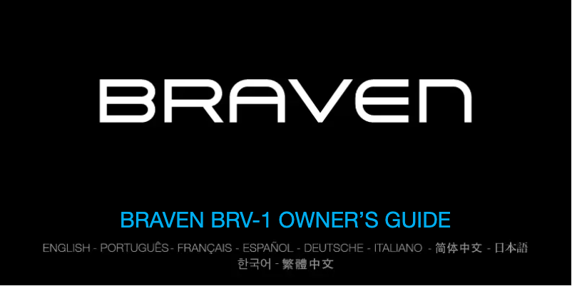 Page n°1 - Manuel utilisateur Incipio BRV-1