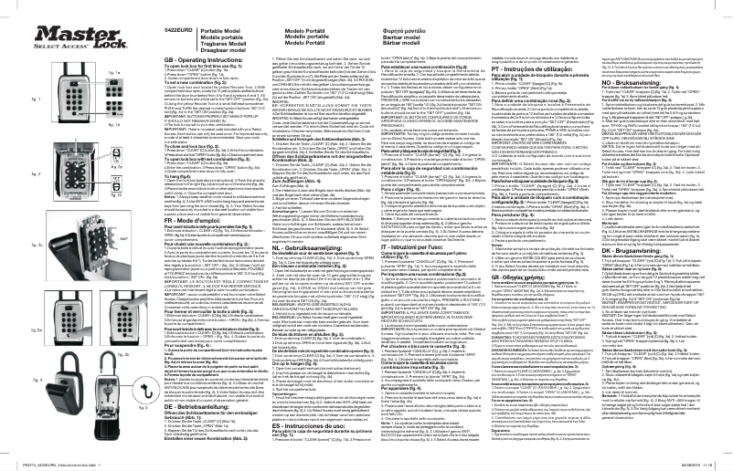 Página 1 del manual Manual de usuario Master Lock 5423EURD
