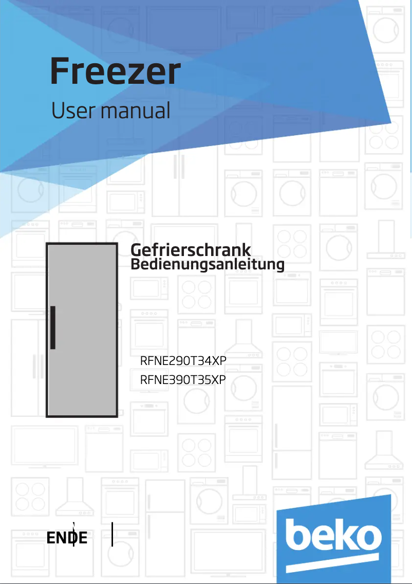 Page n°1 - Manuel utilisateur Beko RFNE390T35XP