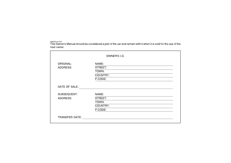 Page 1 of the manual User Manual Hyundai Grandeur (2002)