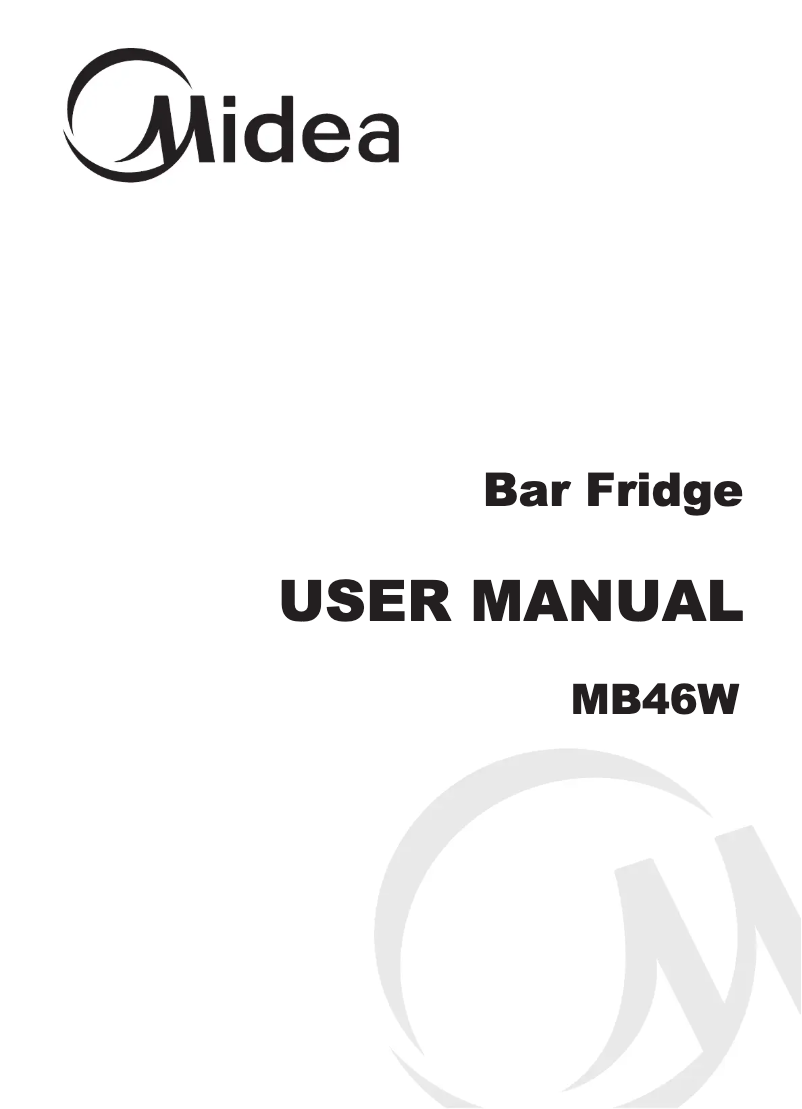 Page 1 de la notice Manuel utilisateur Midea MB46W