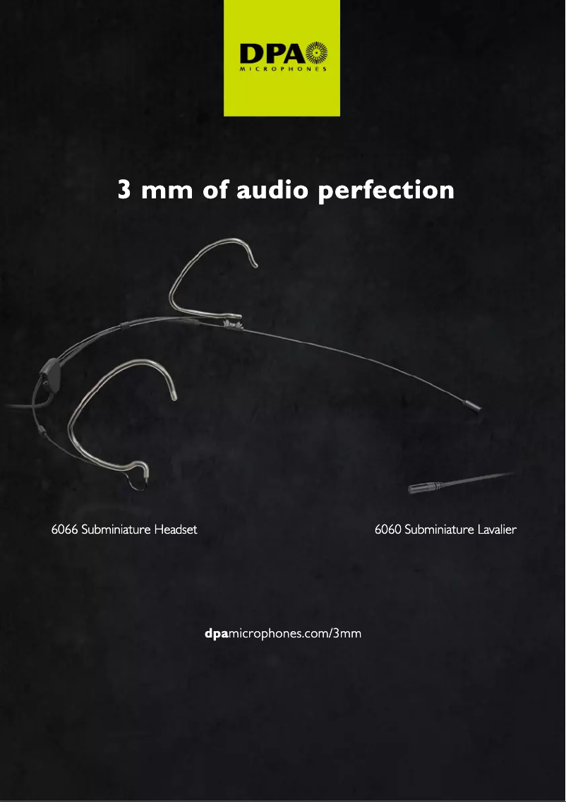 Page 1 de la notice Manuel utilisateur DPA D:screet Core 6061