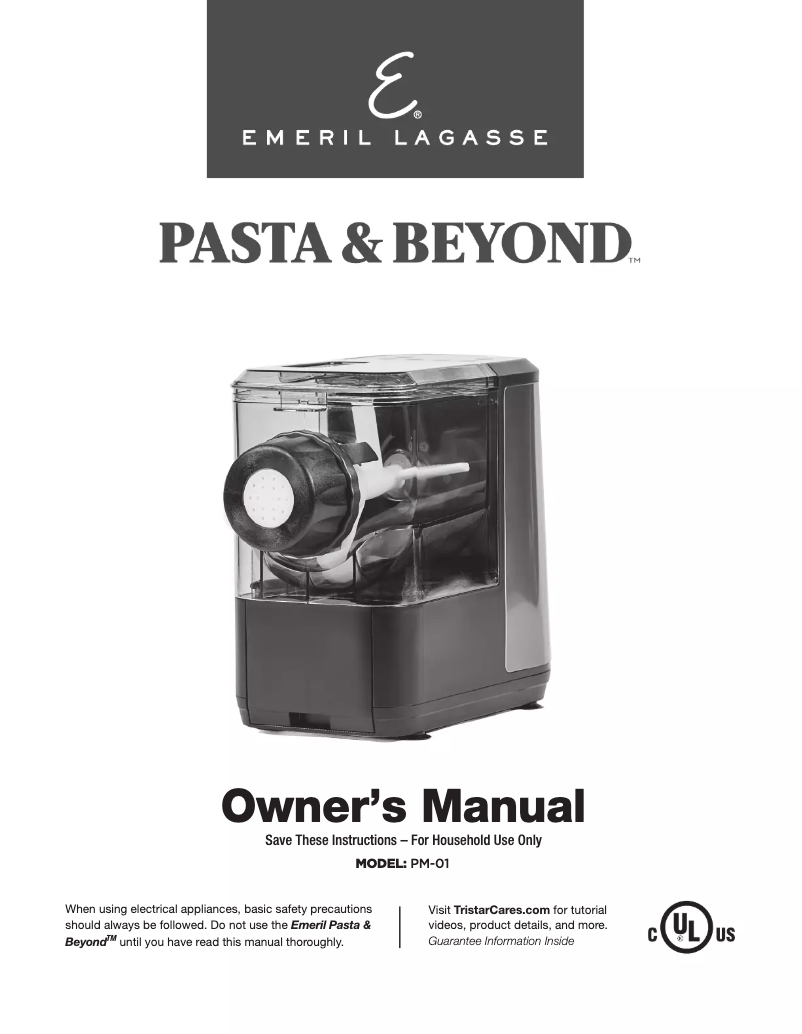 Imagen de la primera página del manual del dispositivo Pasta & Beyond PM-01