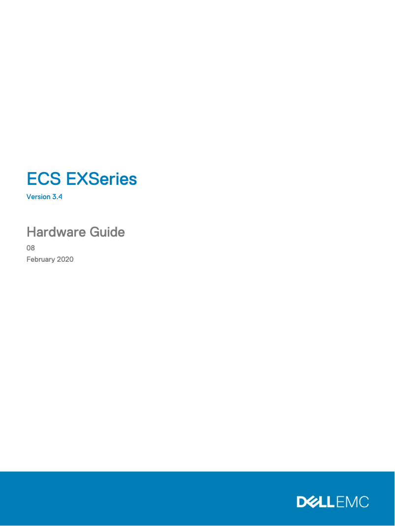 Page 1 de la notice Manuel utilisateur Dell ECS EX300