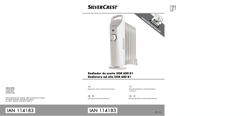 Page n°1 - Manuel utilisateur SilverCrest SOR 600 B1