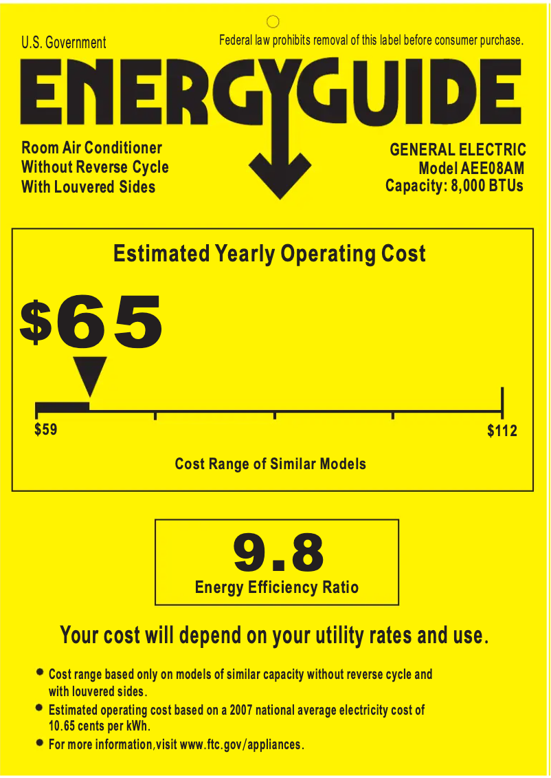 Image de la première page du manuel de l'appareil AEE08AM