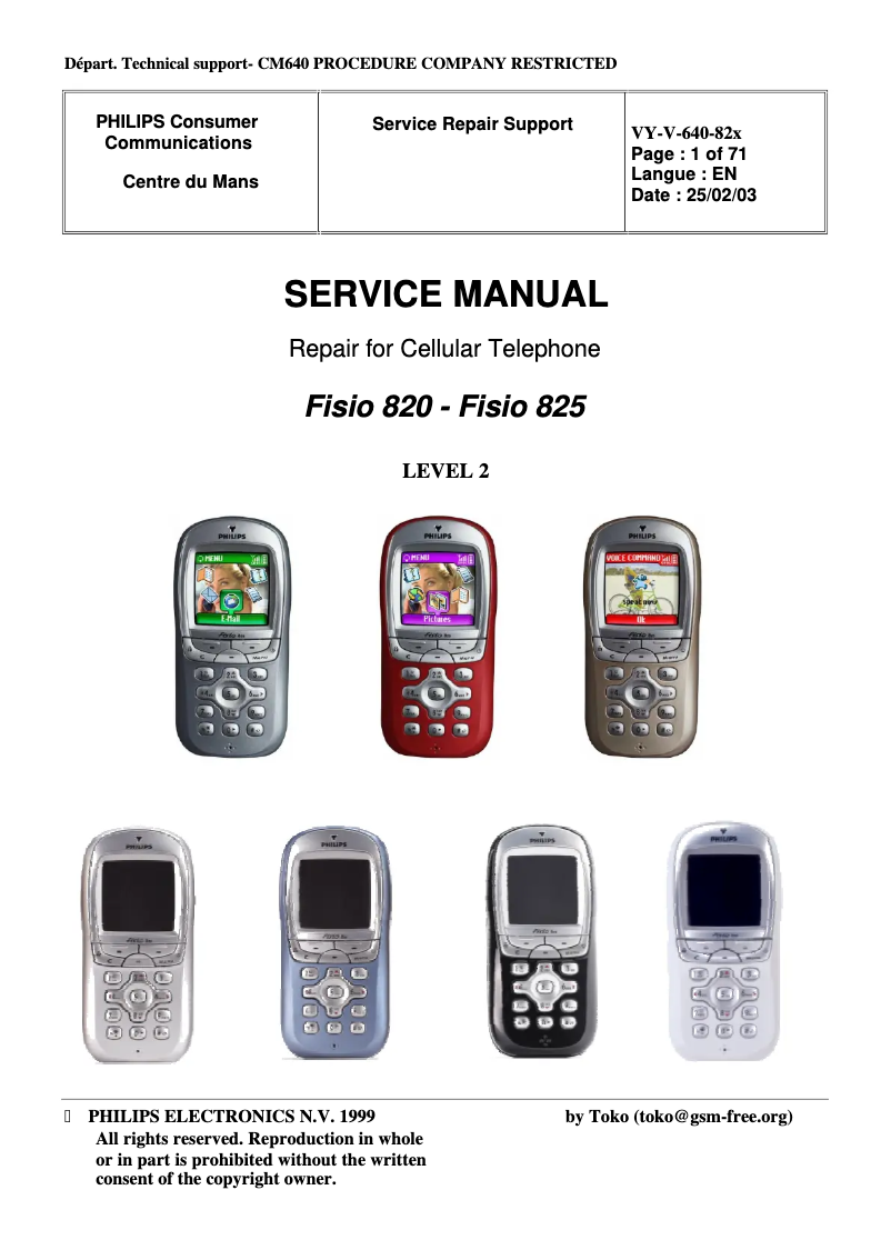 Página 1 del manual Manual de usuario Philips Fisio 820