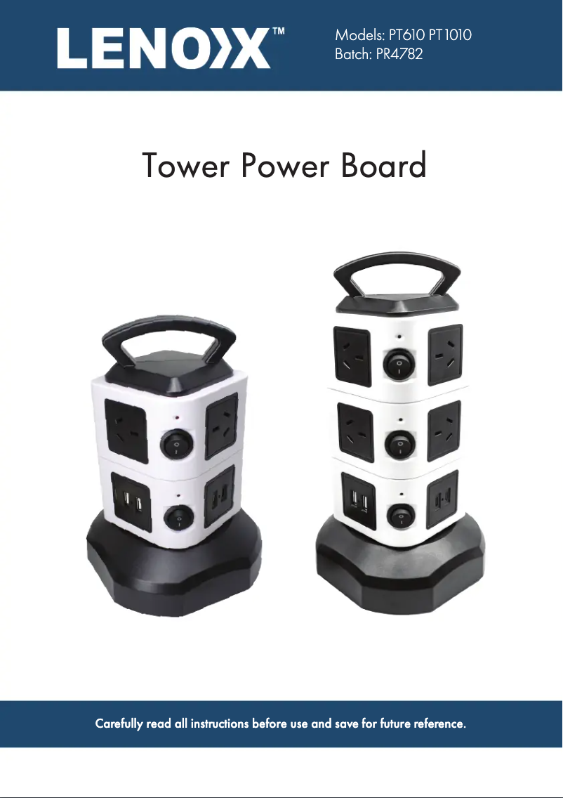 Page 1 de la notice Manuel utilisateur Lenoxx PT610