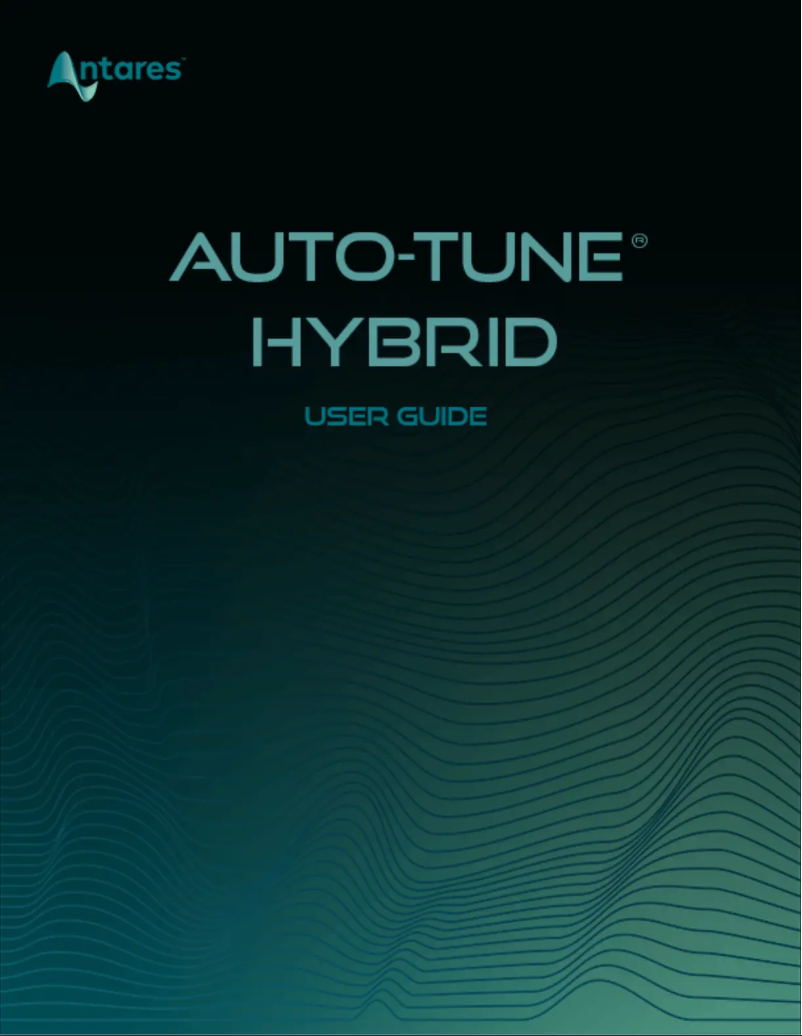 Page 1 de la notice Manuel utilisateur Antares Auto-Tune Hybrid