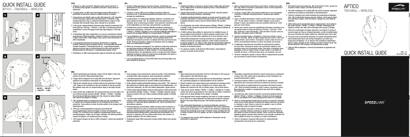 Page n°1 - Manuel utilisateur Speed-Link Aptico SL-630001-BK