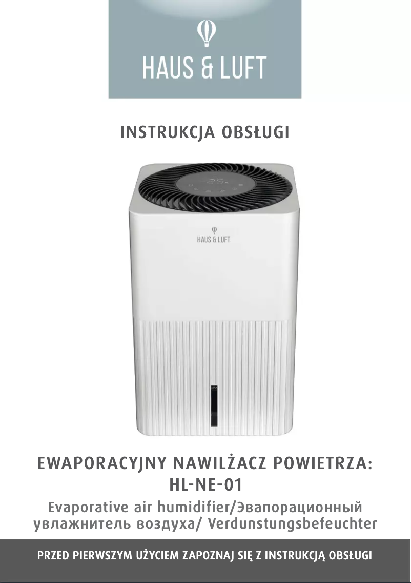Page n°1 - Manuel utilisateur Haus & Luft HL-NE-01