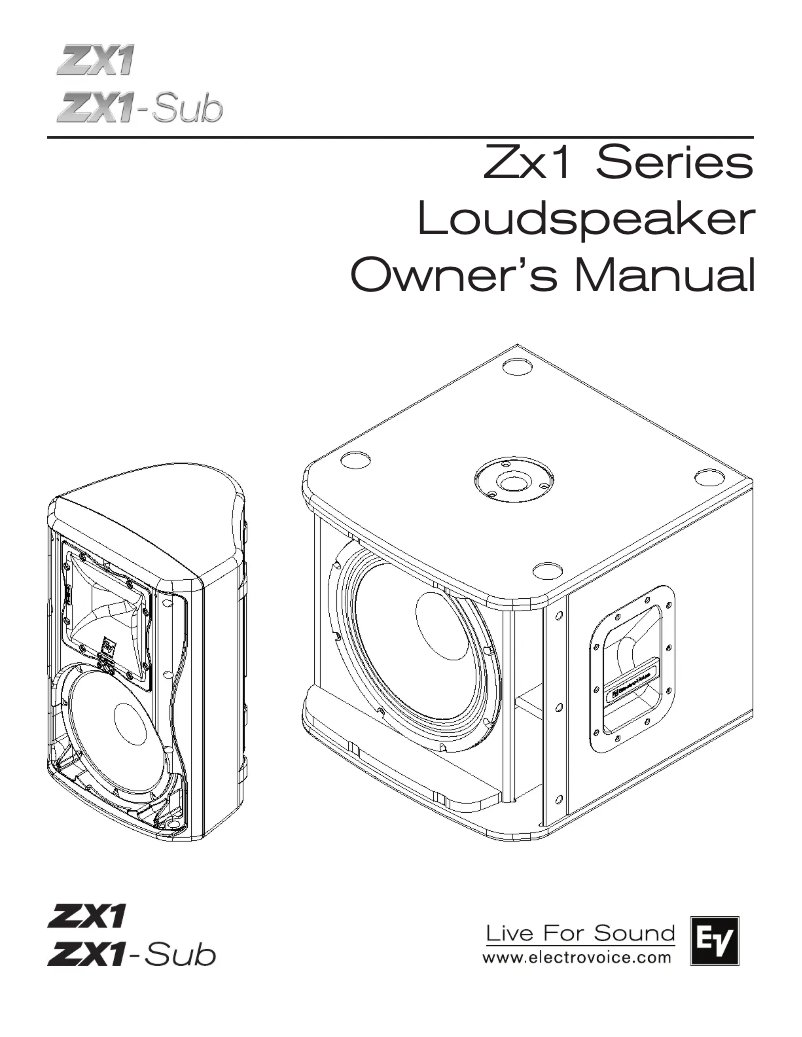 Page 1 de la notice Manuel utilisateur Bosch ZX1-SUB