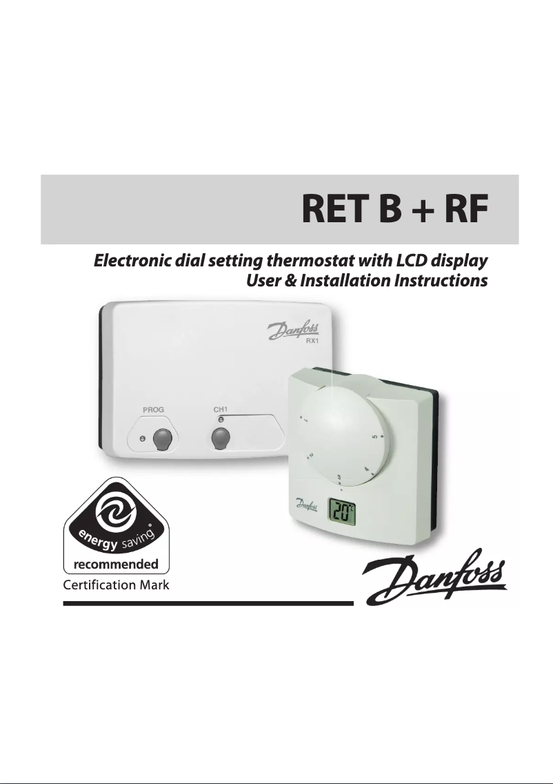 Image de la première page du manuel de l'appareil RET B + RF