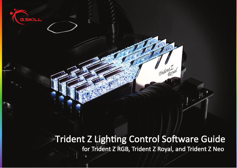 Page 1 de la notice Manuel utilisateur G.Skill Trident Z5 RGB