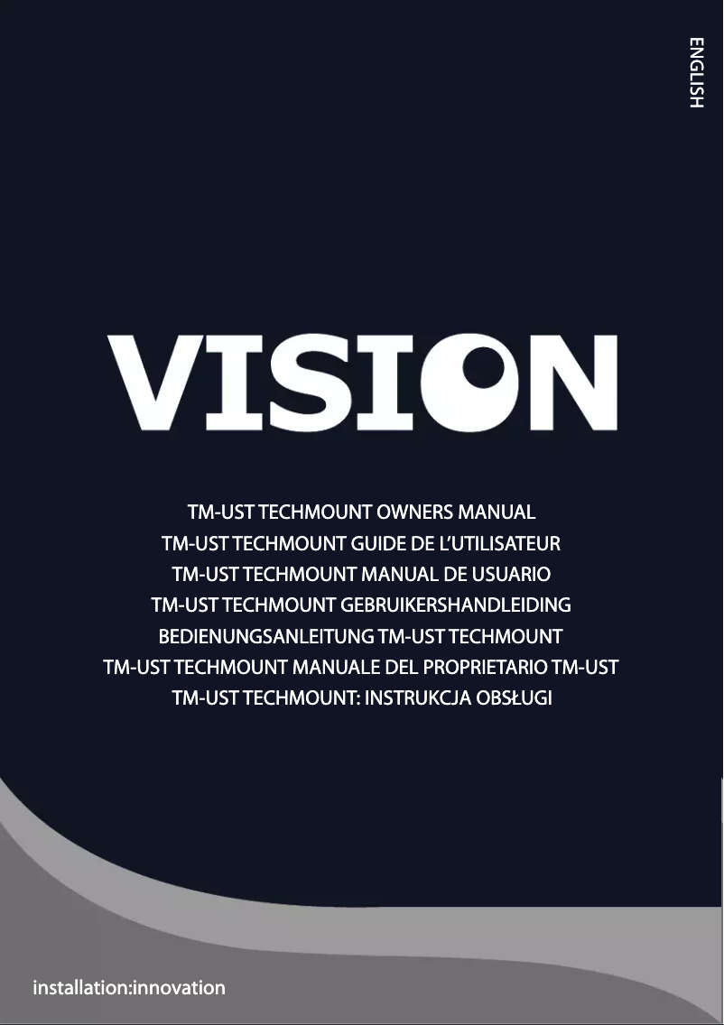Image de la première page du manuel de l'appareil ТМ-UST TILT