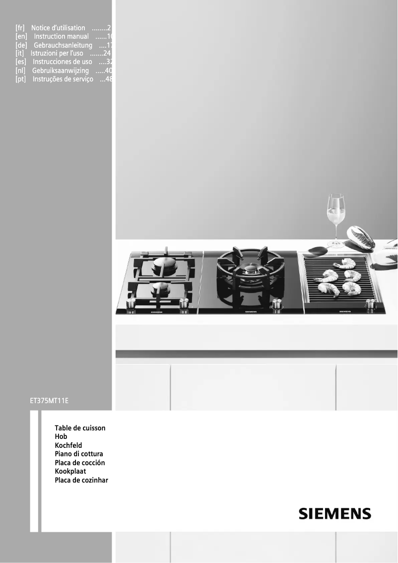 Image de la première page du manuel de l'appareil ET375MT11E