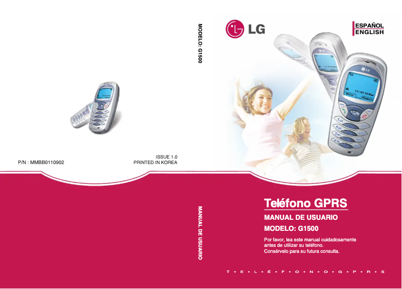Page n°1 - Manuel utilisateur LG G1500S