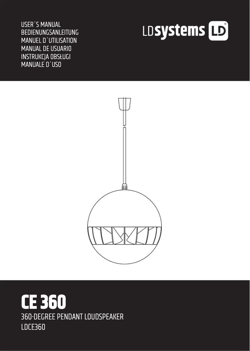 Image de la première page du manuel de l'appareil CE 360