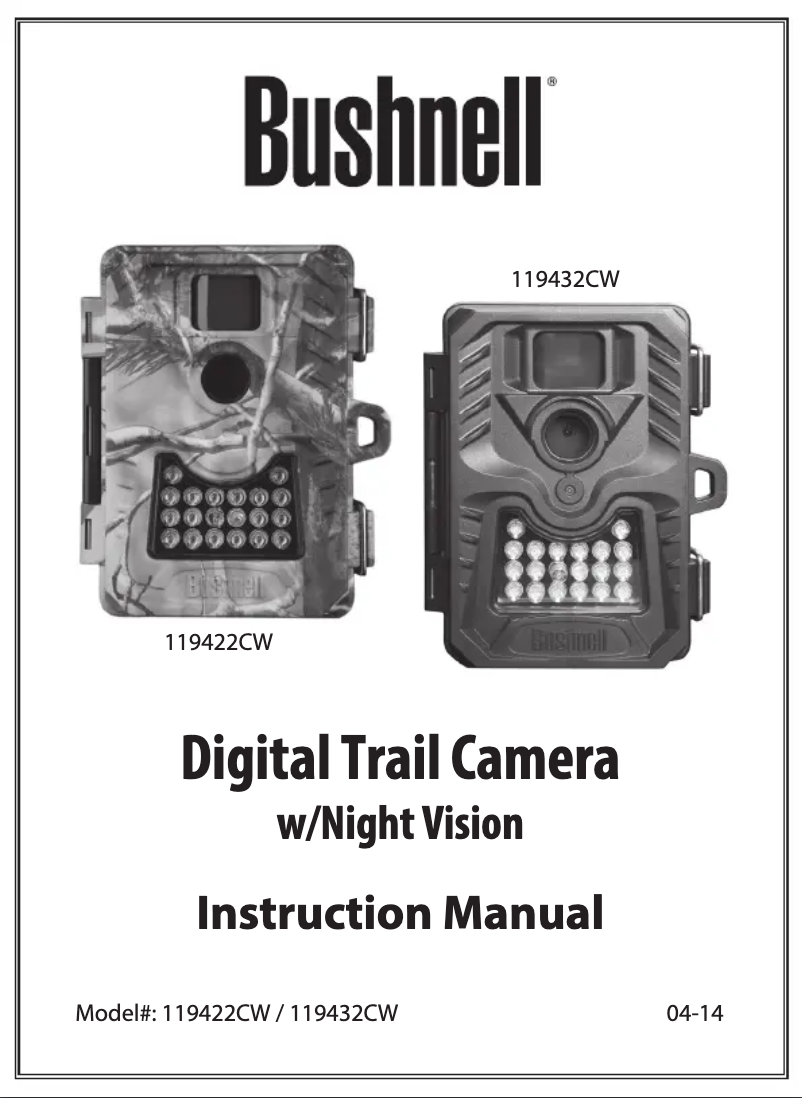 Page 1 de la notice Manuel utilisateur Bushnell 119432CW