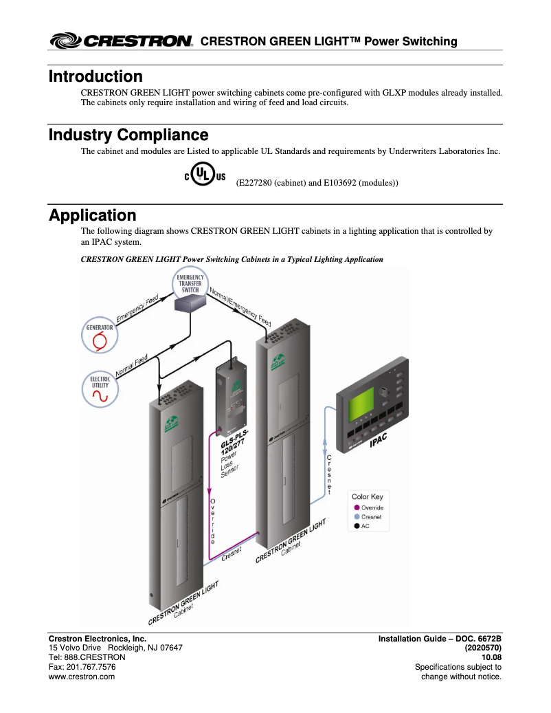 Imagen de la primera página del manual del dispositivo GLXP-SW16