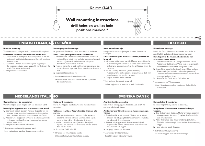 Página 1 del manual Guía de instalación Philips MCM3050
