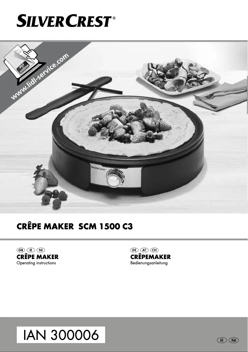 Page 1 de la notice Manuel utilisateur SilverCrest SCM 1500 C3