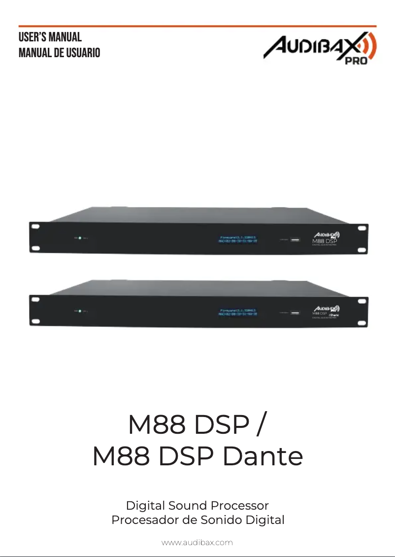 Image de la première page du manuel de l'appareil M88 DSP