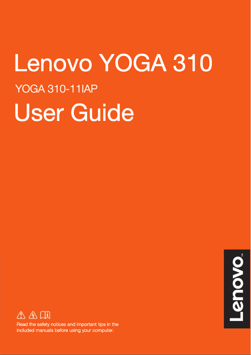 Página 1 del manual Manual de usuario Lenovo IdeaPad Yoga 310