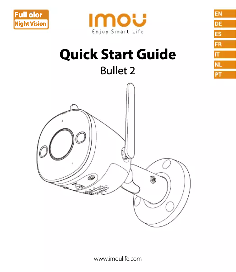 Page 1 de la notice Manuel utilisateur Imou Bullet 2